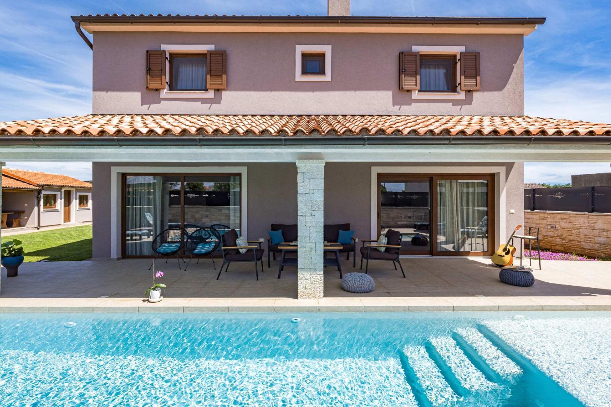Villa Roma Near Pula For 6 People With Private Pool Jadreški Eksteriør billede