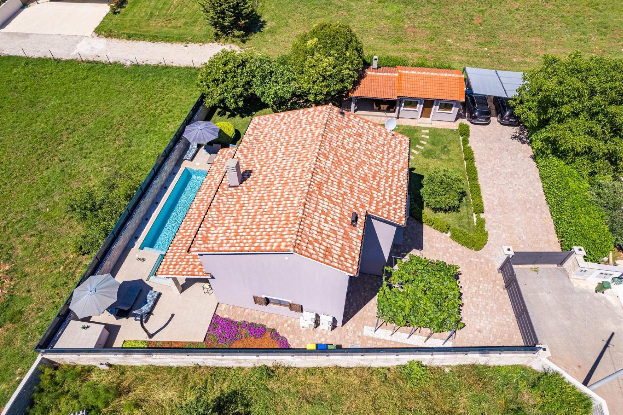 Villa Roma Near Pula For 6 People With Private Pool Jadreški Eksteriør billede